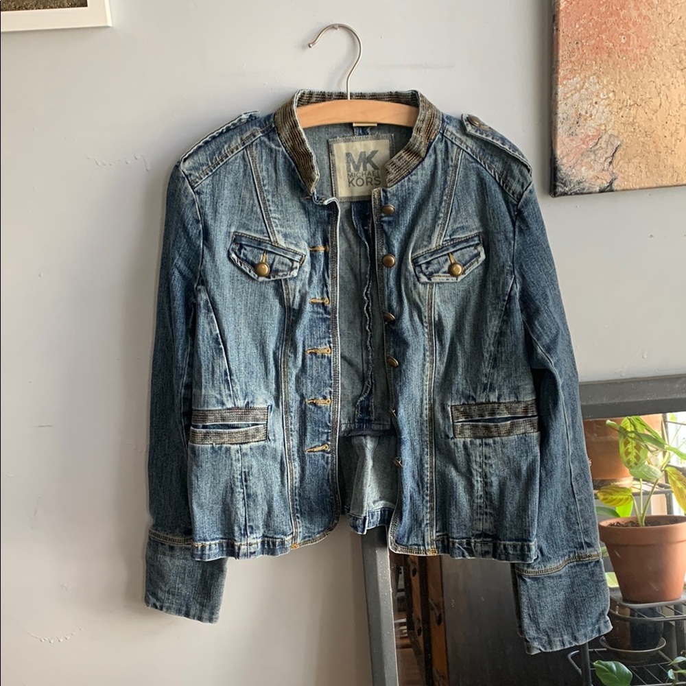 Y2K Michael Kors Distressed Denim Jacket